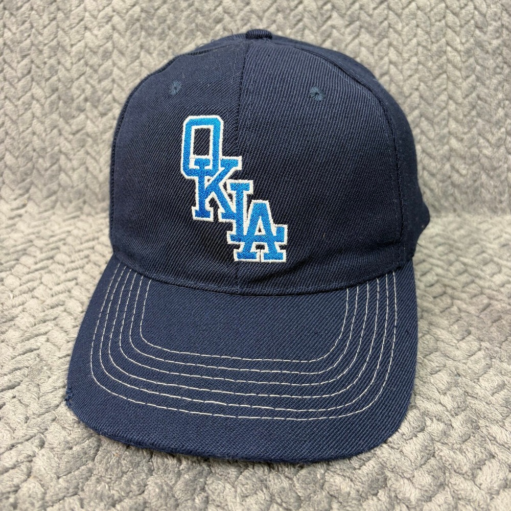 Associated Premium Corp Hat OKLA Snapback Mens OSFM Navy Blue Embroidered Cap